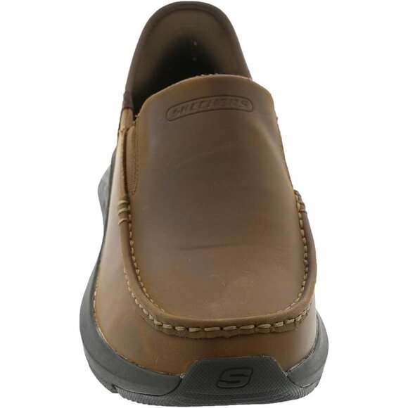 〽️Closed Toe Loafers Sneakers Men\'s Brown Leather Slip On Warm Comfortable main image 5